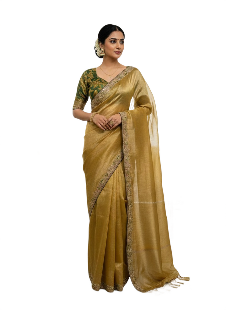 Premium Fancy Silk Saree with Readymade Designer Blouse