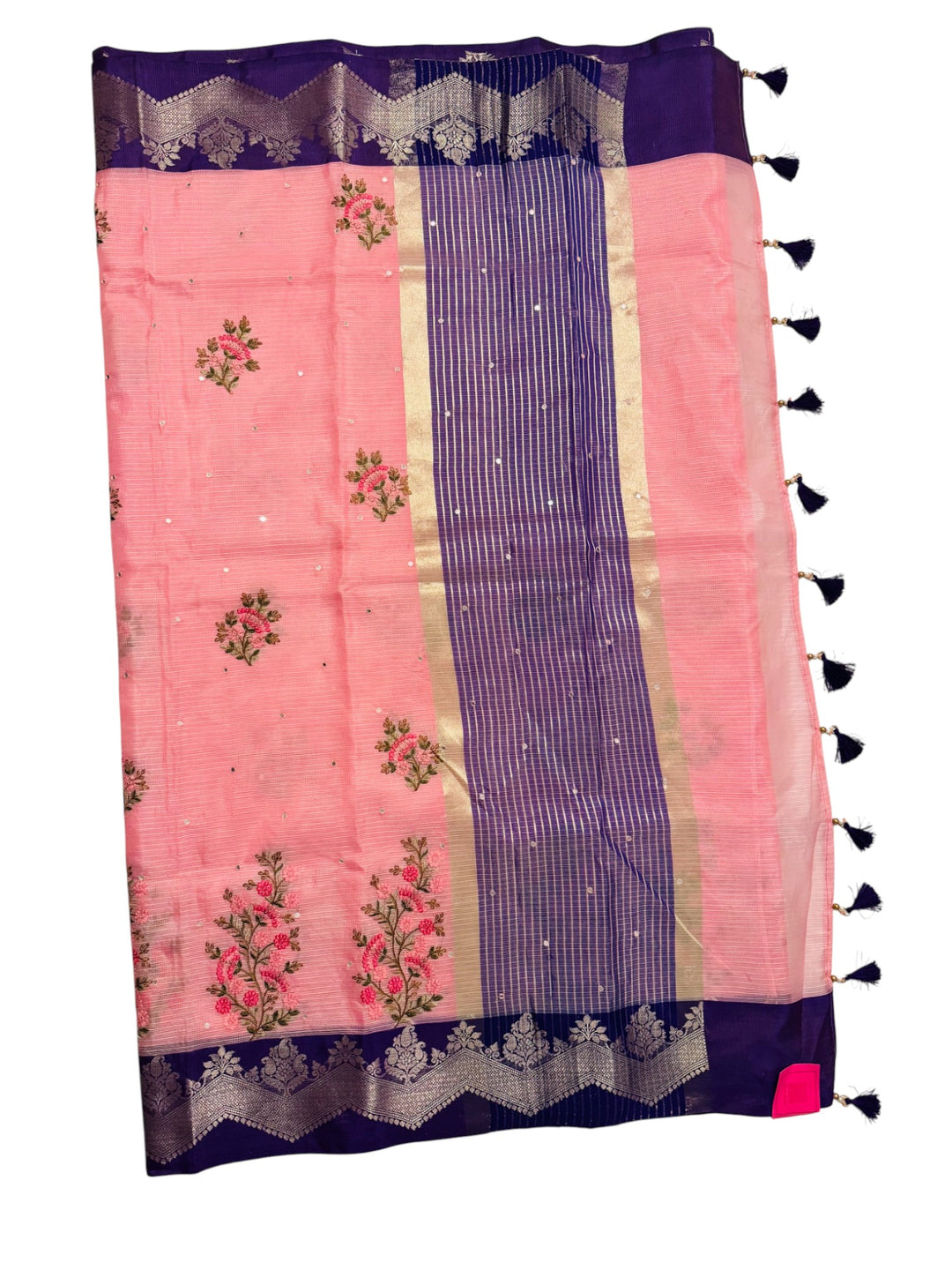 Kotta Cotton Embroidered Saree with Designer Zari Border