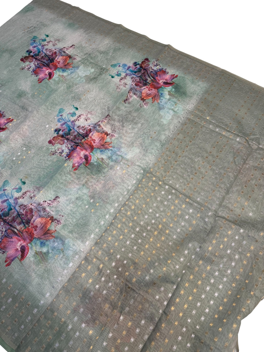 Elegant Jute Tassar Saree with Designer Stitched Blouse