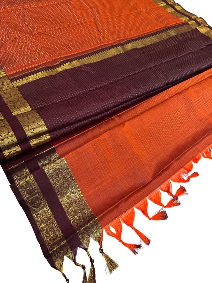 Authentic Kanchipuram Pure Pattu Saree with Rich Gold Zari