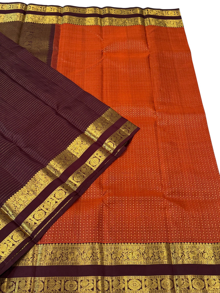Authentic Kanchipuram Pure Pattu Saree with Rich Gold Zari
