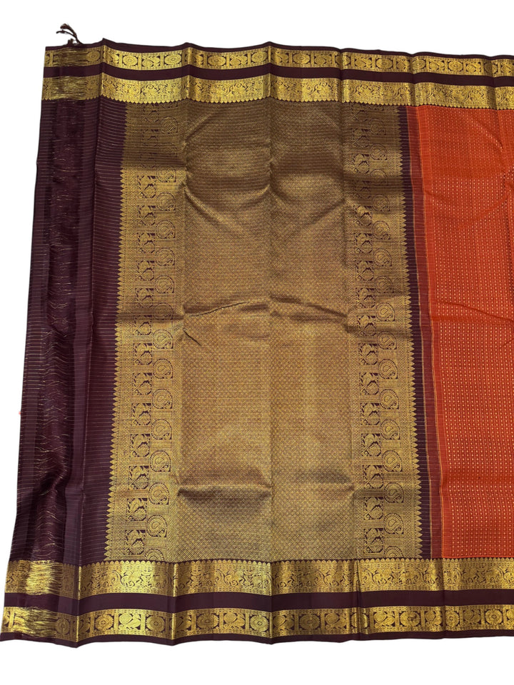 Authentic Kanchipuram Pure Pattu Saree with Rich Gold Zari