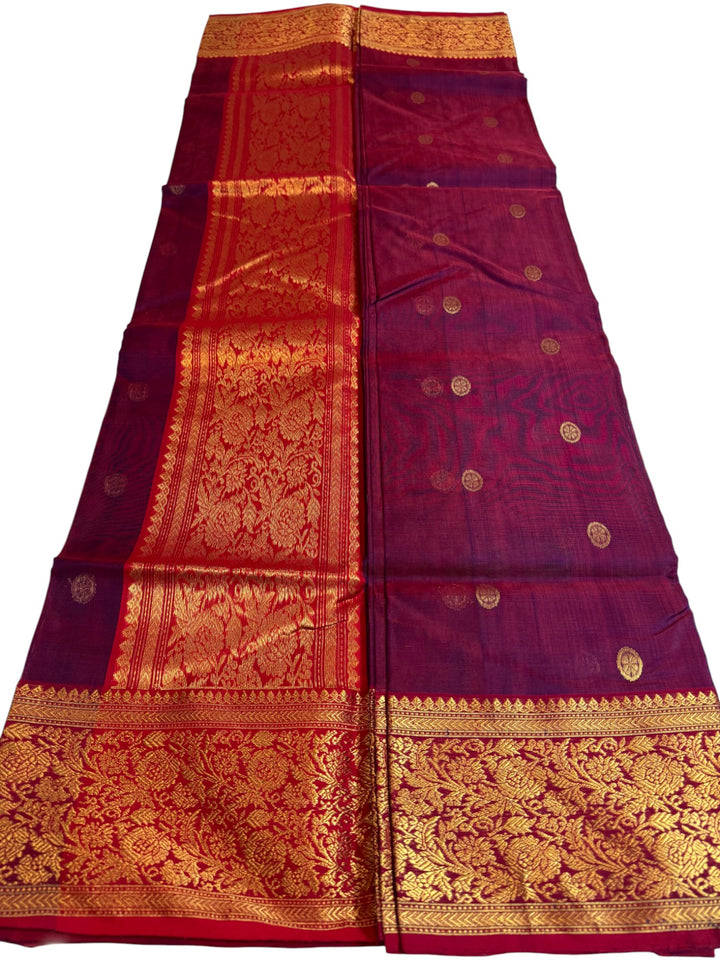 Pure Ikkat Weave Saree Paired with Designer Stitched Blouse