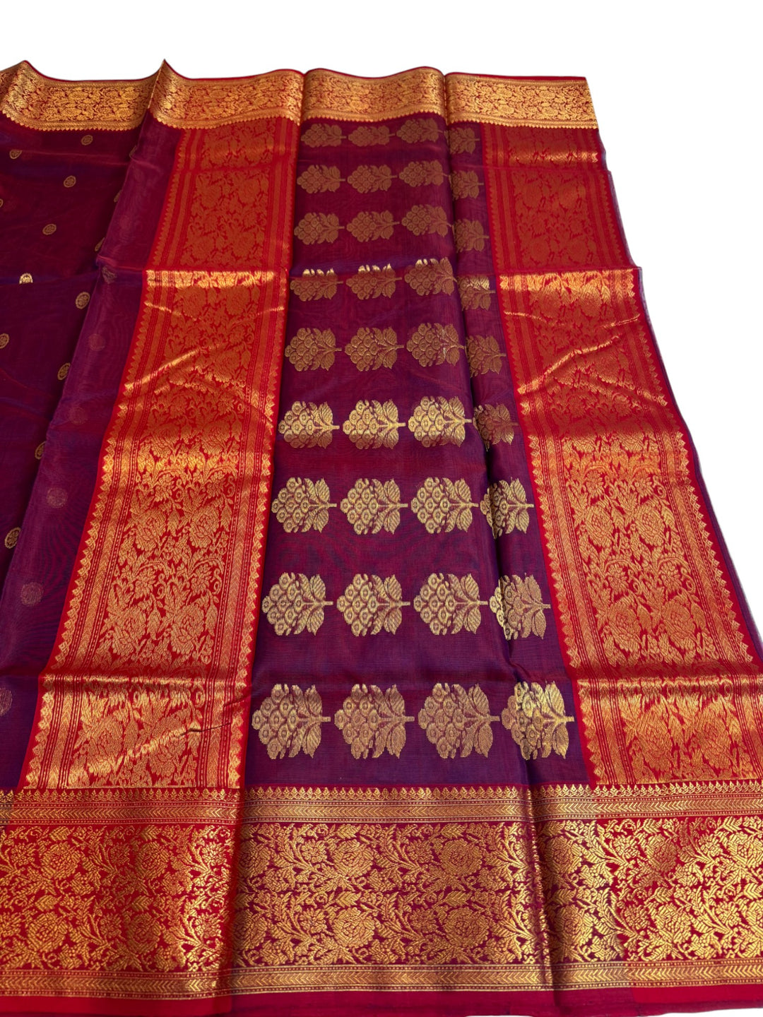 Pure Ikkat Weave Saree Paired with Designer Stitched Blouse