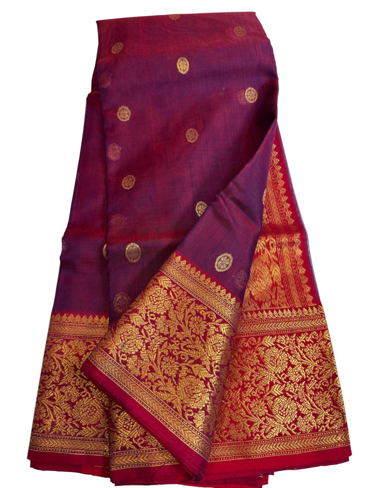Pure Ikkat Weave Saree Paired with Designer Stitched Blouse