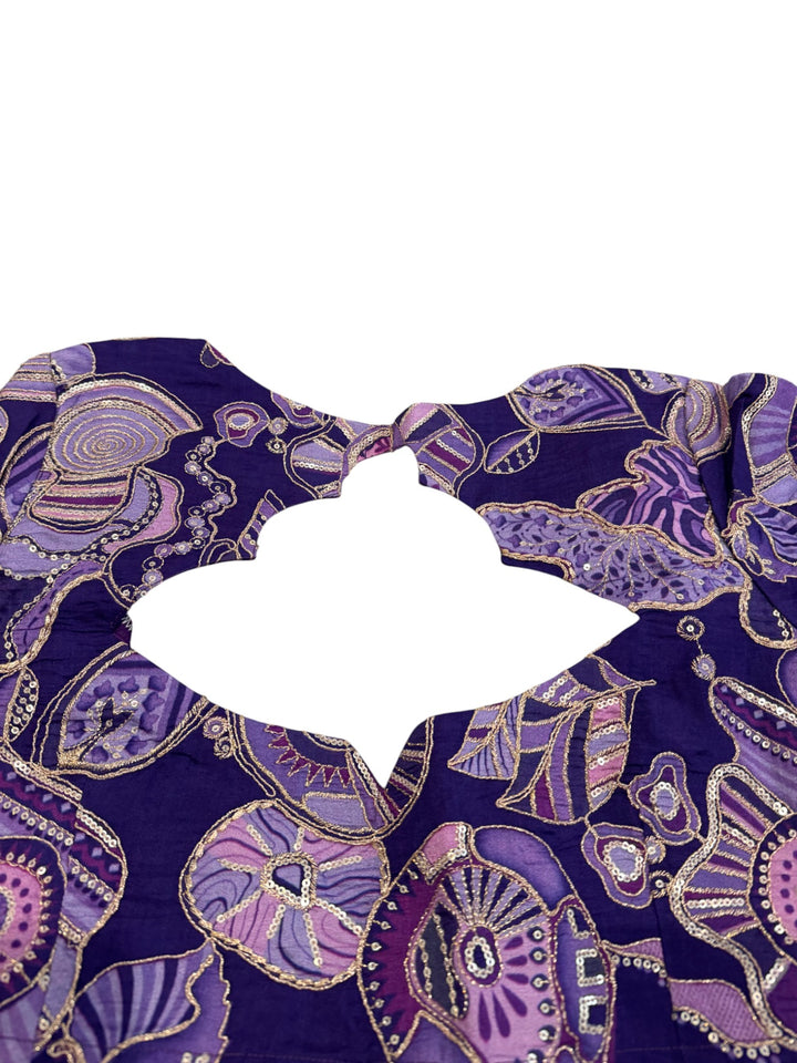 Elegant Grey Space Silk Saree with Heavy Embroidered Blouse